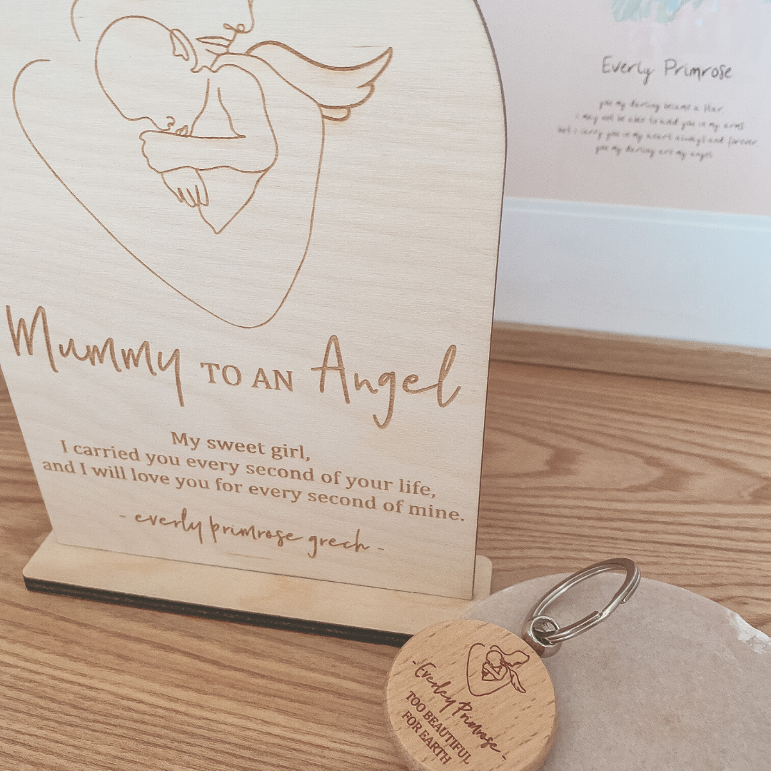 AMZQ Loss Of Babby Memorial Gifts Miscarriage Gifts Angel Gifts Remembrance Sympathy Gift Keyring For Child Loss Infant Loss Baby Loss Condolences Gift