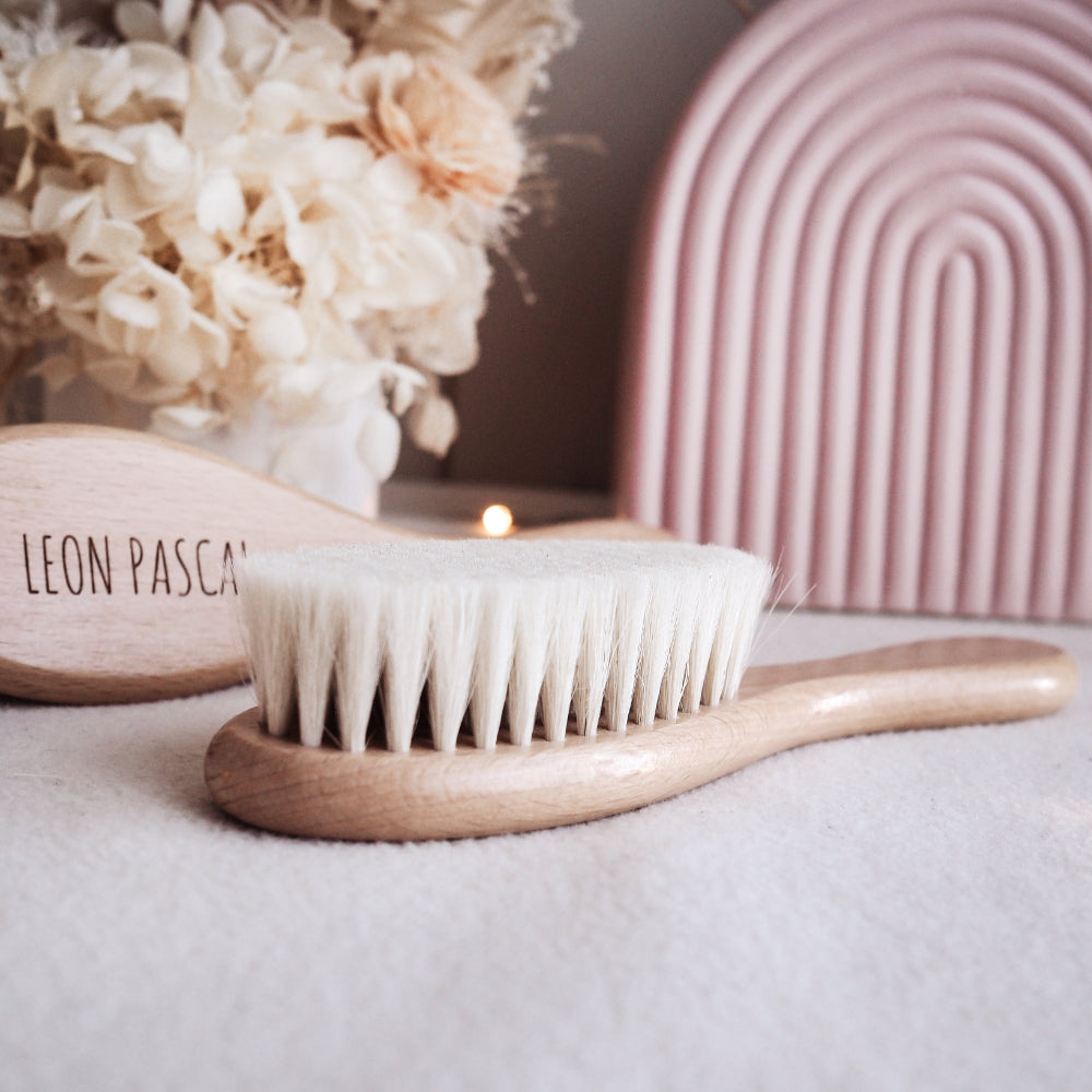 Personalised Wooden Baby Hairbrush