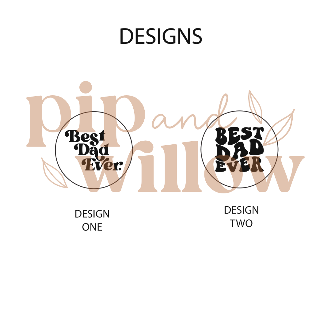 Retro 'Best Dad Ever' Keyring