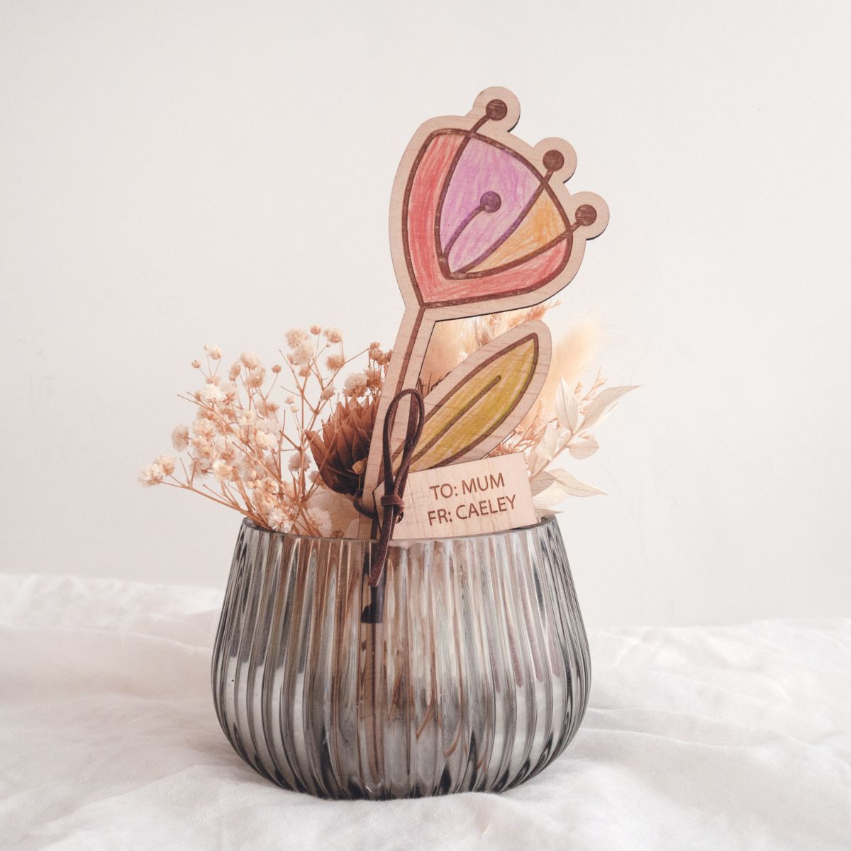 Wooden DIY Flowers For Mother's Day