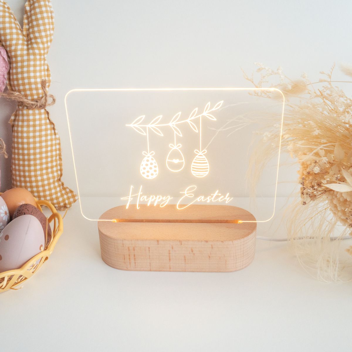 Happy Easter Night Light - Top View