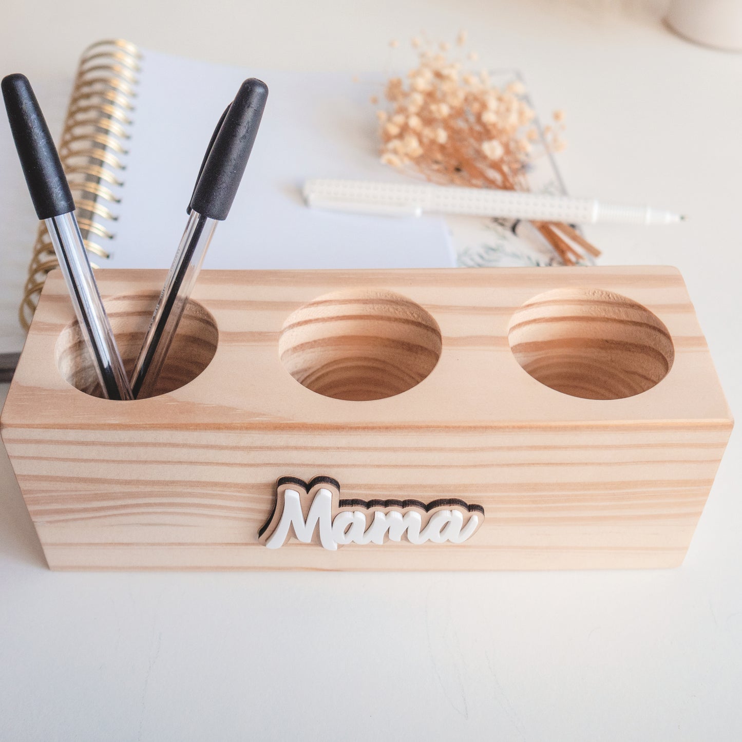 Personalised Wooden Pen Holder