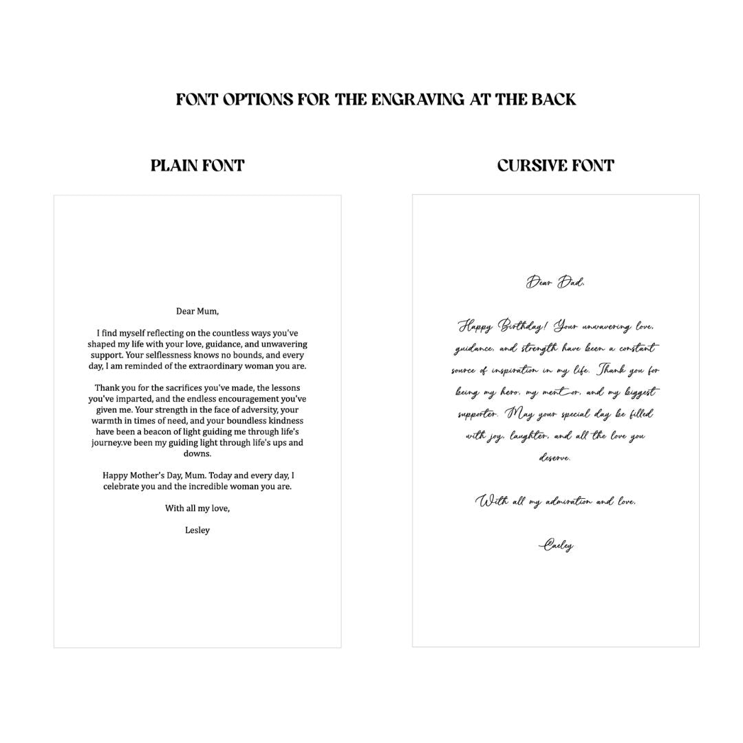 Personalised Dried Flowers Wooden Box