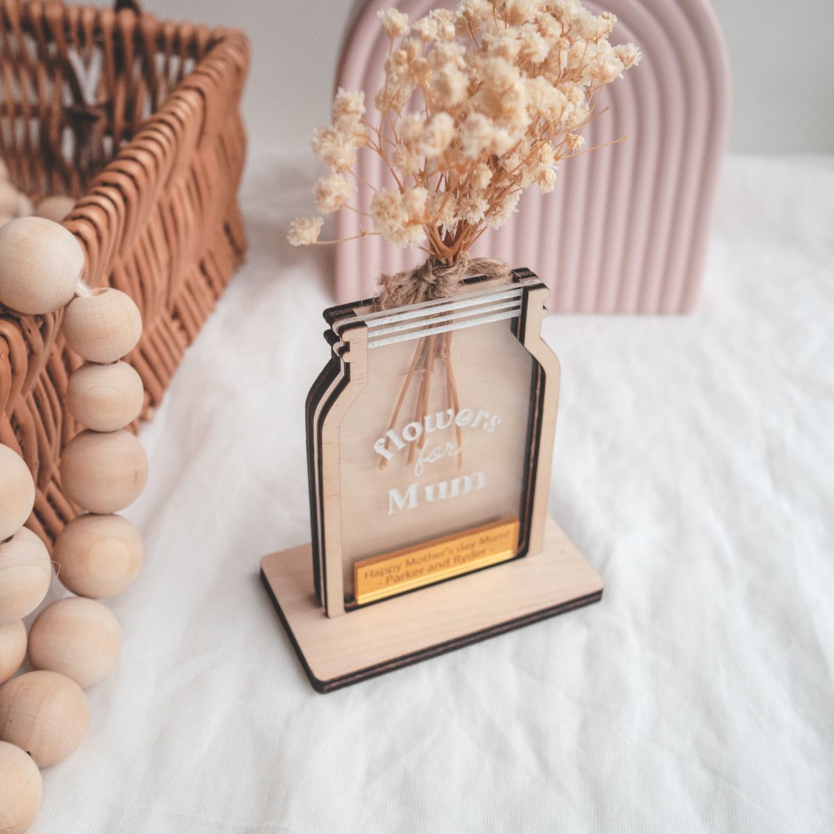 Mini Flower Holder Jar For Mother's Day