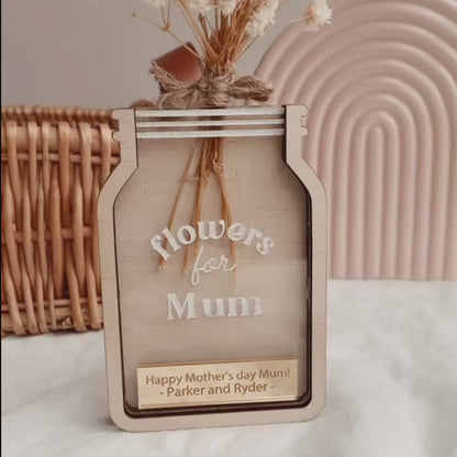 Mini Flower Holder Jar For Mother's Day