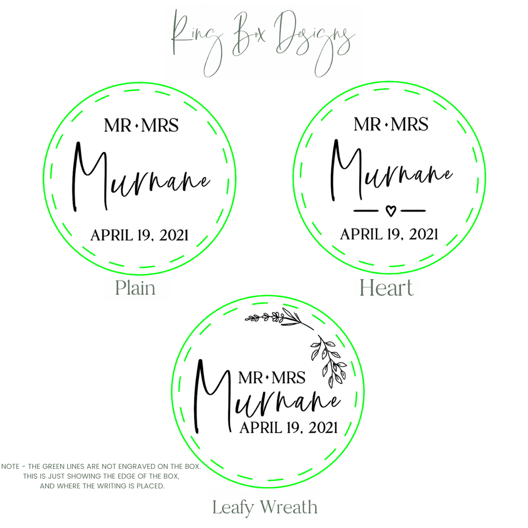 Wedding or Engagement Ring Box