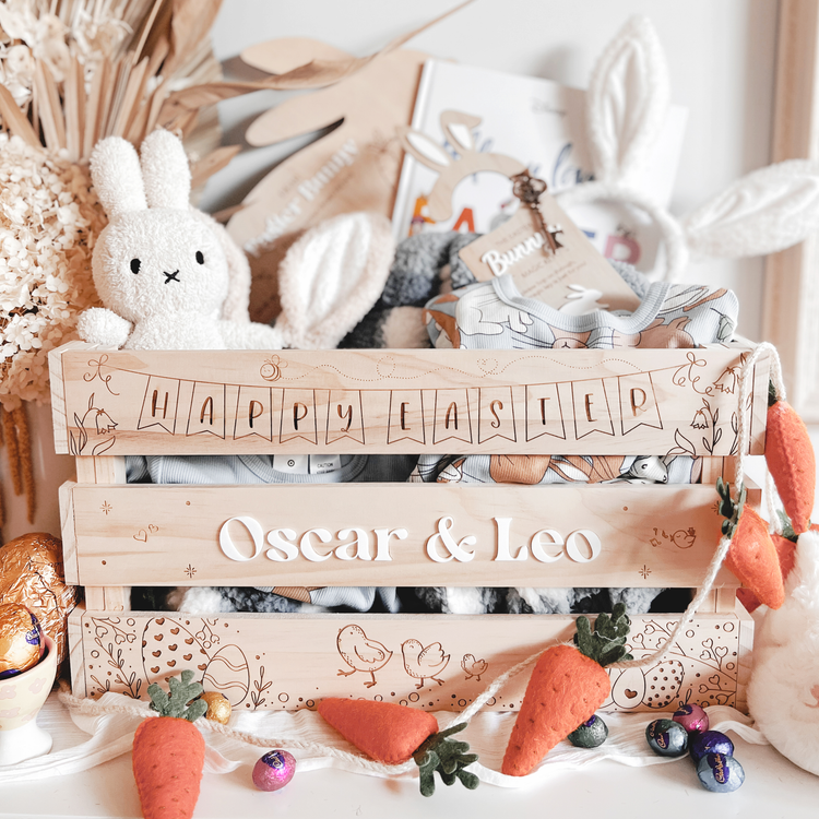 This is the main image for our Easter collection. This is a large Easter crate wherein you can fill up all the gifts and stuff for your kid/s