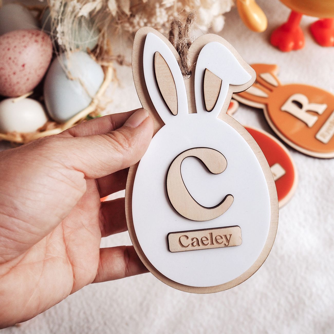 Personalised Easter Basket Tag