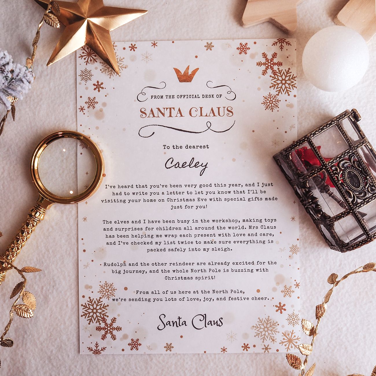 Santa’s Official Nice List Set - Gold Edition