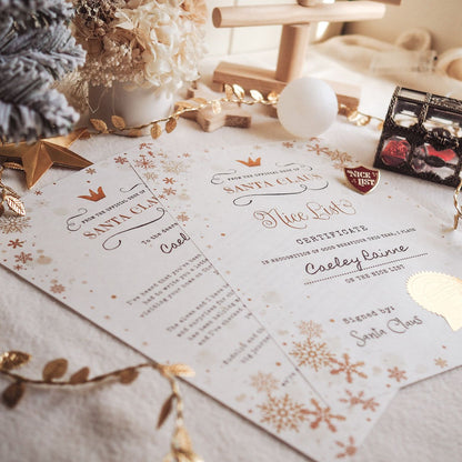 Santa’s Official Nice List Set - Gold Edition