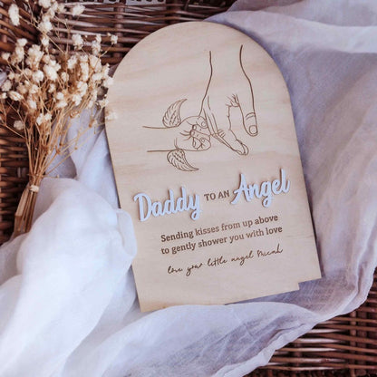 Daddy to an Angel Baby Memorial Plaque Father's Day Gift – Pip