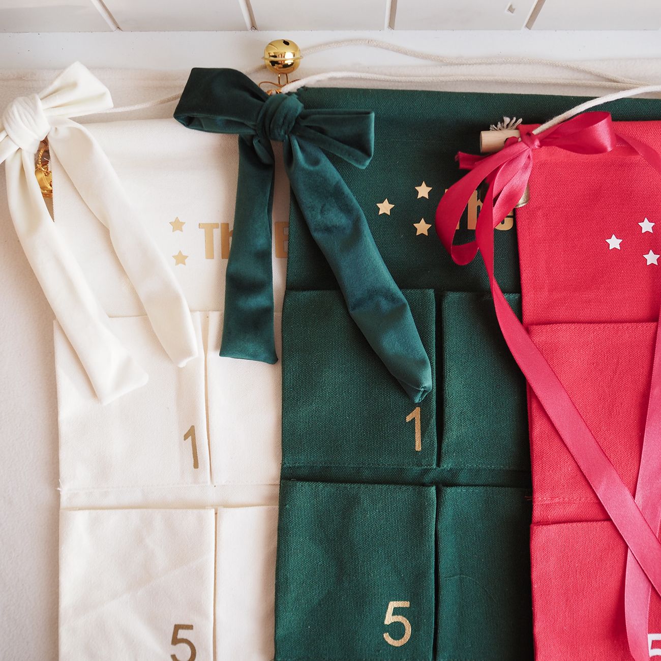 Large Christmas Advent Calendar - Red