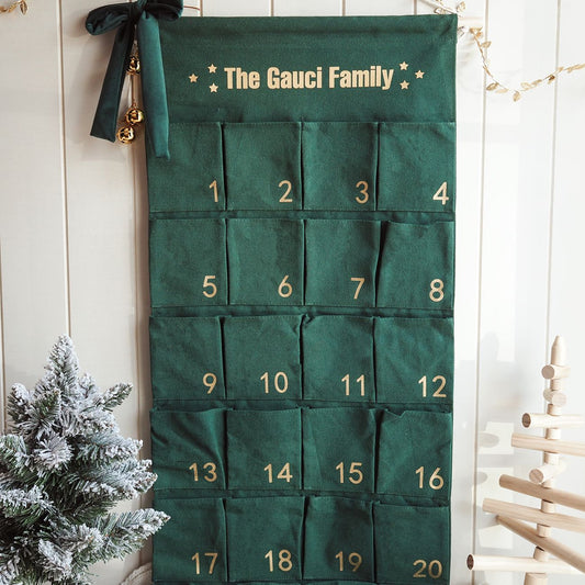 Large Christmas Advent Calendar - Green
