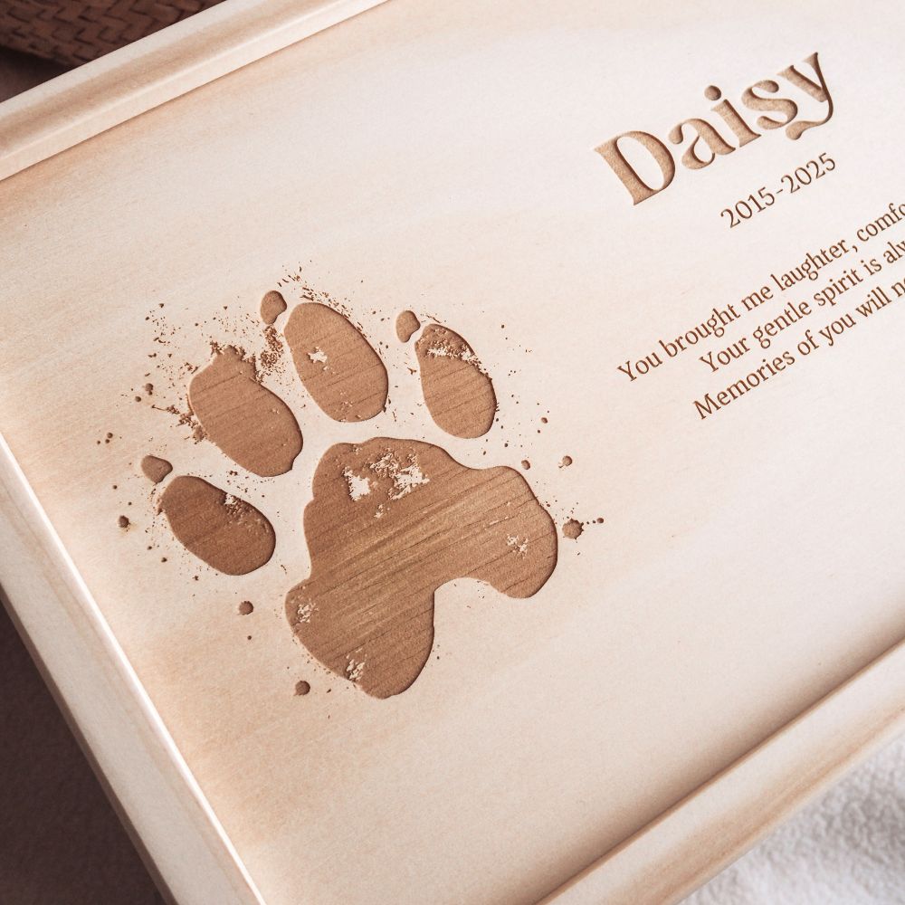 Personalised Pet Memorial Keepsake Box