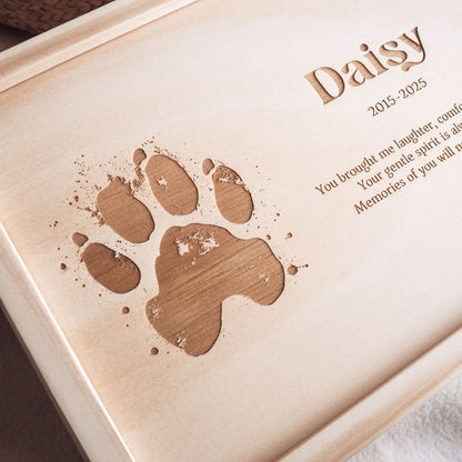 Personalised Pet Memorial Keepsake Box