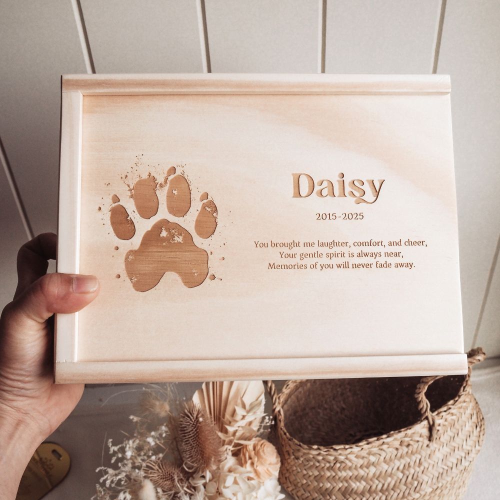 Personalised Pet Memorial Keepsake Box