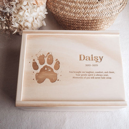 Personalised Pet Memorial Keepsake Box