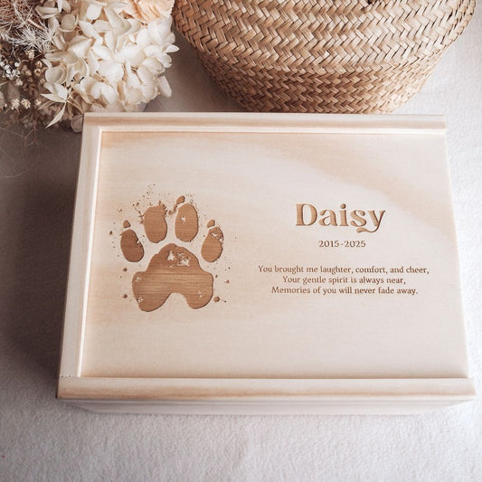 Personalised Pet Memorial Keepsake Box