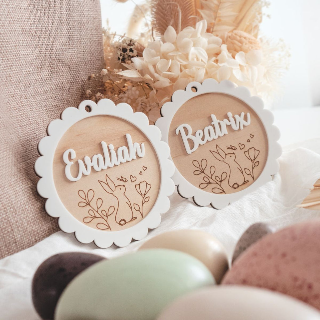 Scallop Easter Tag