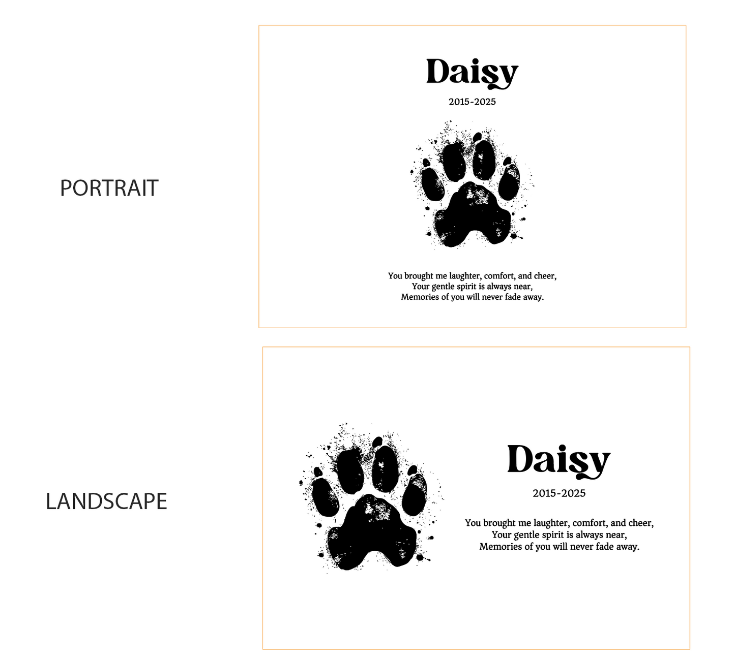 Personalised Pet Memorial Keepsake Box