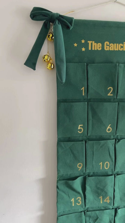 Large Christmas Advent Calendar - Green