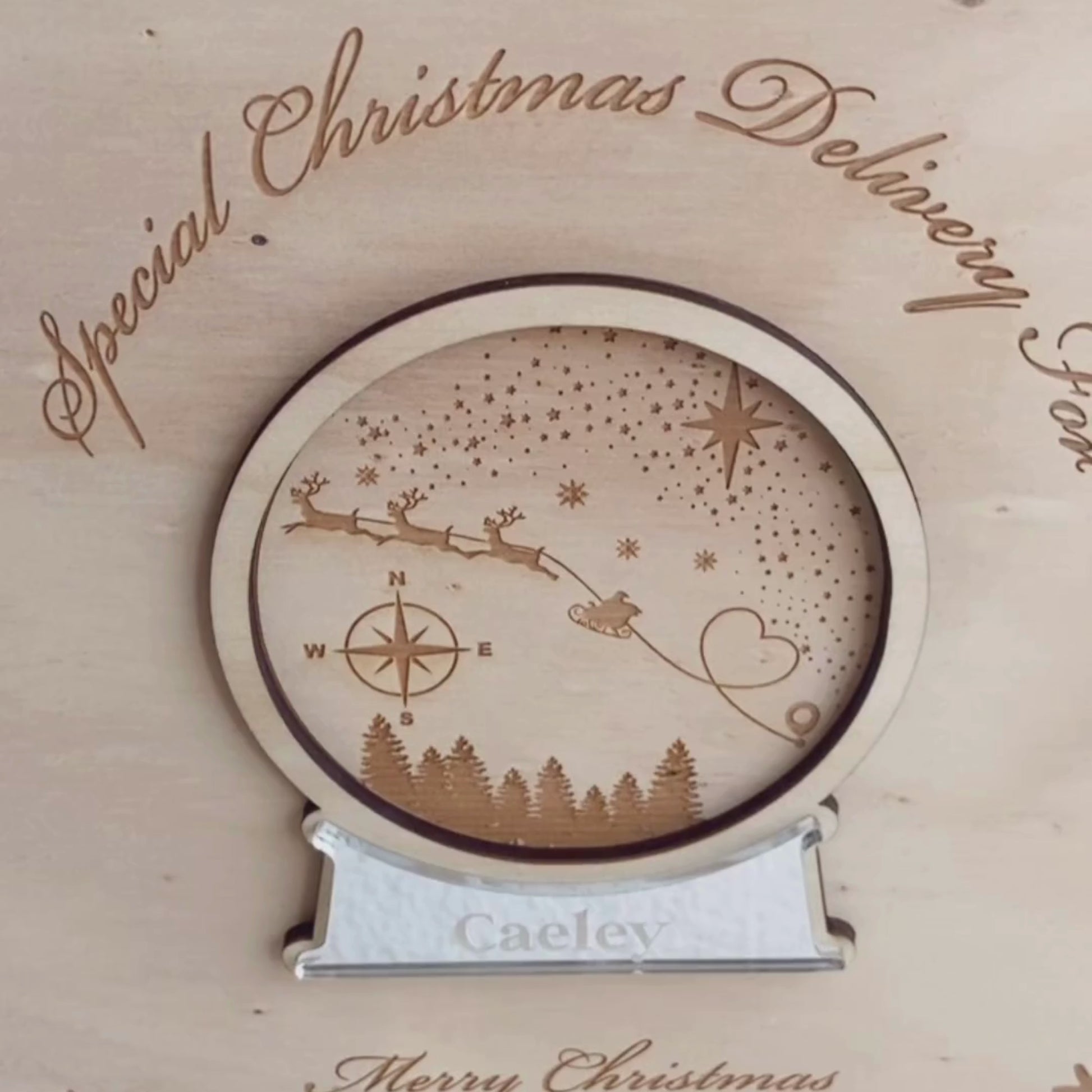 video of snowglobe keepsake box