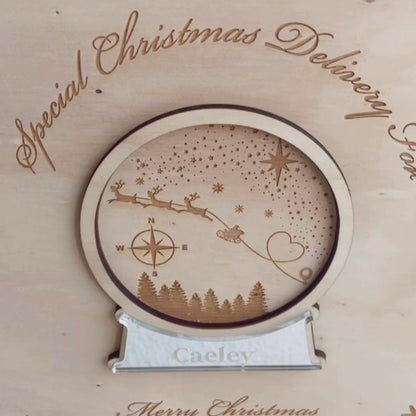 video of snowglobe keepsake box