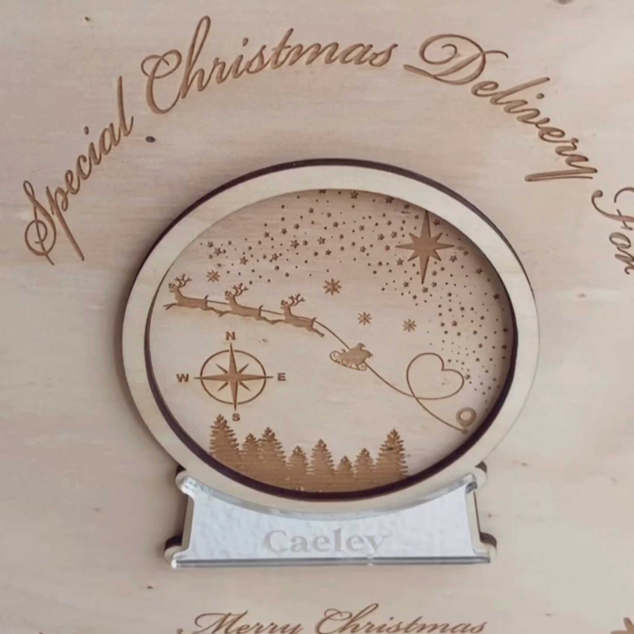 video of snowglobe keepsake box
