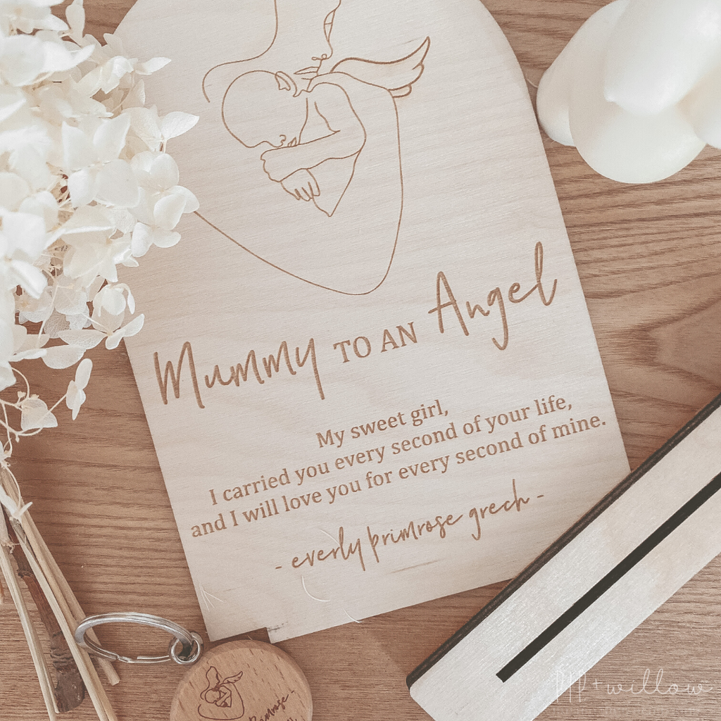 Angel Mother Arch Quote Plaque