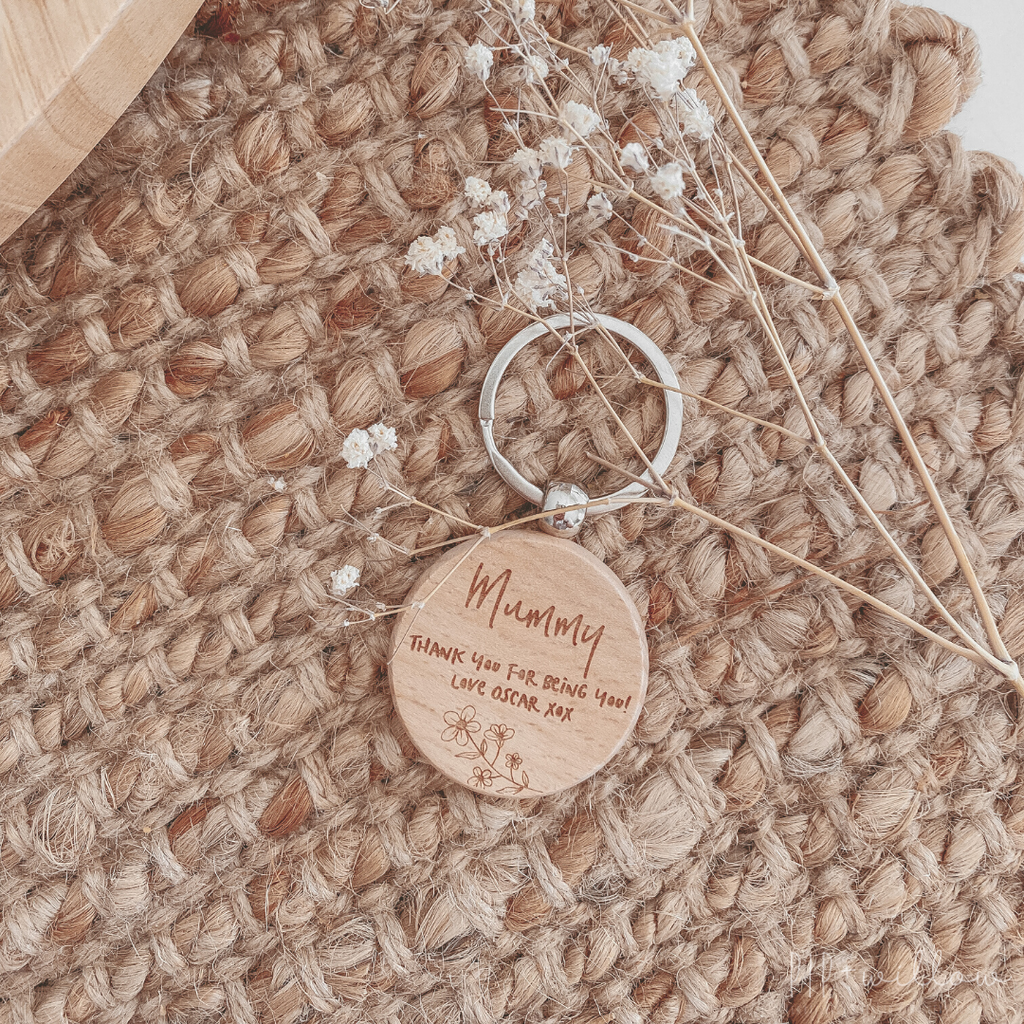Personalised Mother's Day Keyring - Round