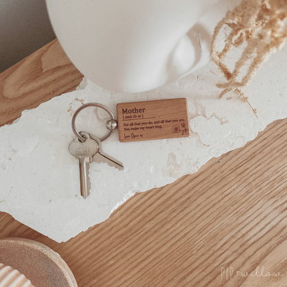 Personalised Mother's Day Keyring - Rectangle