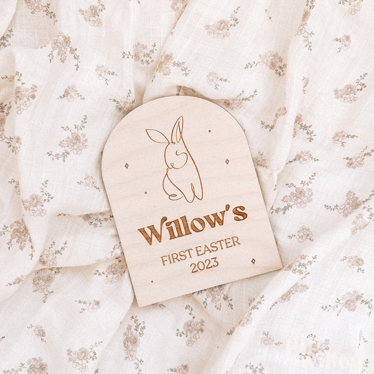 Personalised First Easter Milestone Plaque