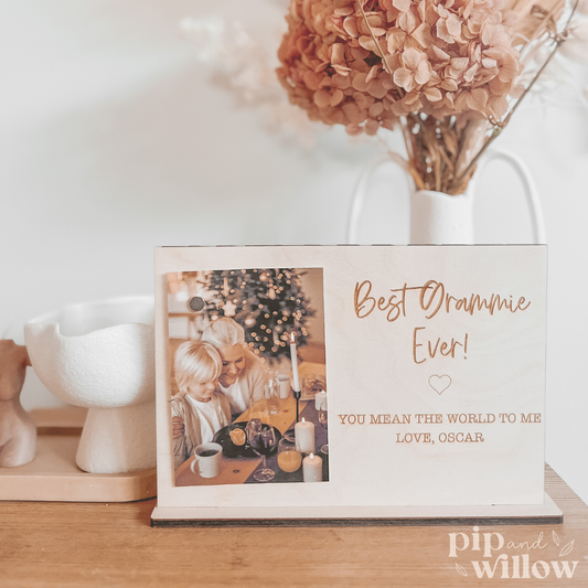 Mother's Day Personalised Timber Photo Frame