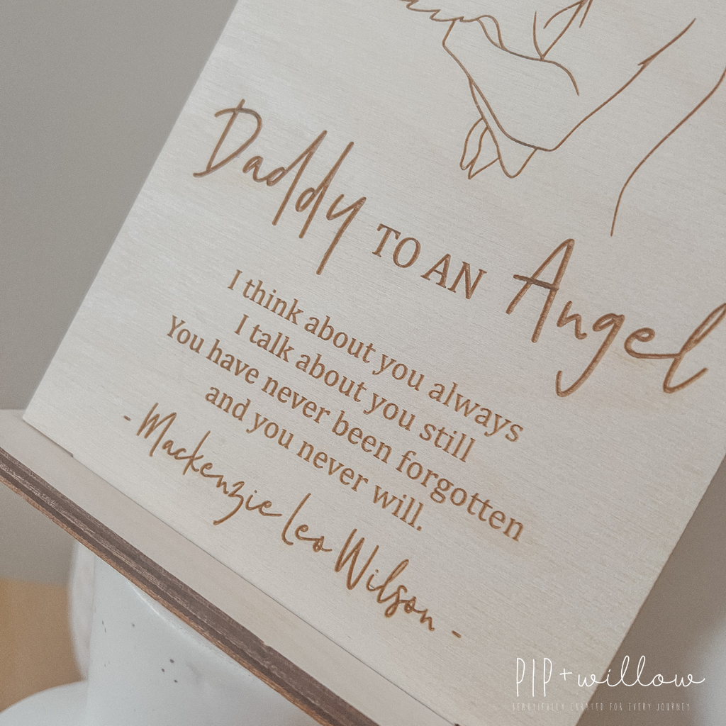Angel Father Arch Quote Plaque