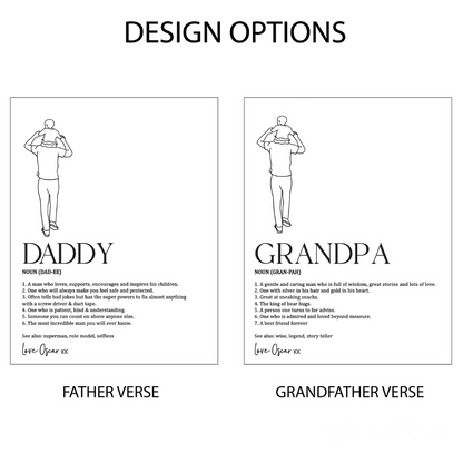Father/Grandfather Frame Light