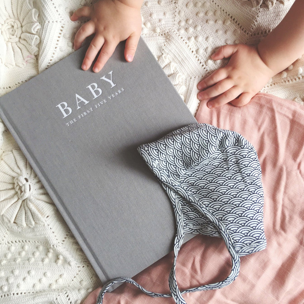 Baby 'The First Five Years' - Baby Journal [Grey]